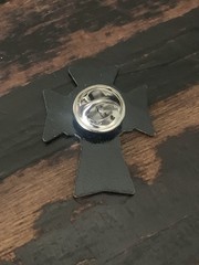 NEW Dogtown Skateboards 70’s Cross Logo Black & White Enamel Pin.