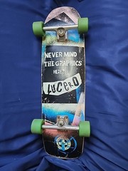 Black Label Lucero Elephant 1988-13 Reissue Skateboard W/ Vtg Indepent Trucks