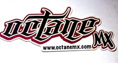 Octane MX Sticker Decal Motocross Racing Logo Graphic Vinyl Die Cut