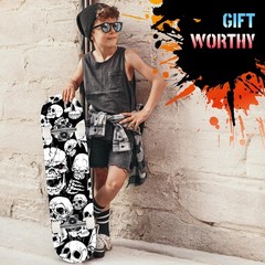 Pro Complete Skateboards for Beginners Girls Boys Kids Youths Teens Adults 31…