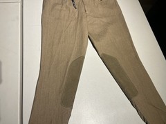 Ariat Breeches Women’s 32 L Brown Tek Denim Equestrian Riding Knee 32×27 NEW