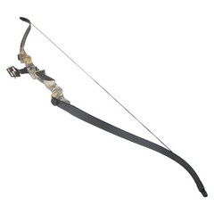 40 lb Black / White / Camo Camouflage 62″ Archery Hunting Takedown Recurve Bow