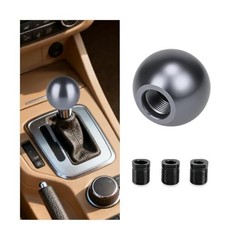 Car Round Ball Gear Shift Knob, Aluminum Alloy Vehicle Gear Shifter Knob with