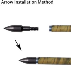 Practice Hunting Arrows 31″ Carbon Shaft, Adjustable Nocks