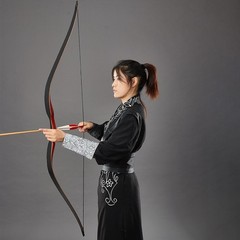 30-50lbs Archery 60» Traditional Recurve Bow Longbow Target Hunting Shooting