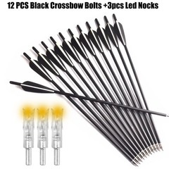 Archery 20″ Crossbow Bolts Arrows or 100gr Broadhead or Lighted Nock for Hunting