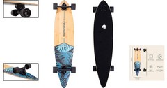 Complete Zed Longboard – 44in Pintail with 70mm PU Wheels for Carving & Commute