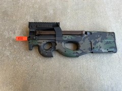 EMG KRYTAC FN Herstal P90 Airsoft AEG Training Rifle w/ Custom Cerakote BLK CAMO
