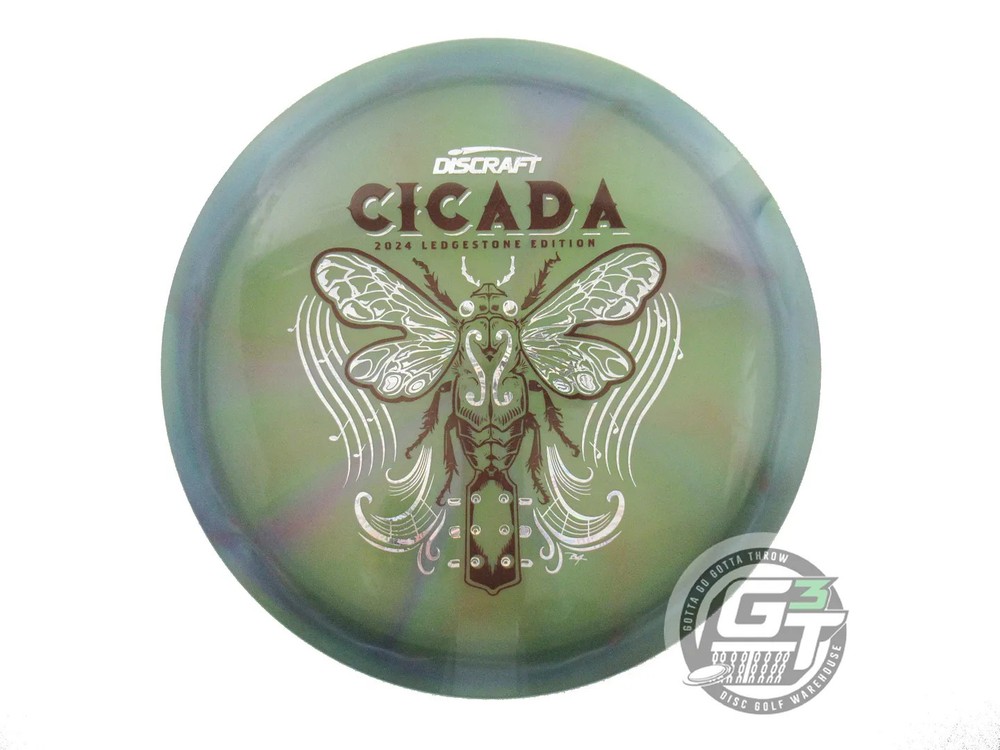 USED Discraft [LEDGESTONE] Swirly Z Cicada 179g Purple-Green Fairway Driver Disc
