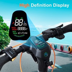 CUNFON RS500 Electric Scooter 624Wh High Capacity Battery Max. Range 35Miles
