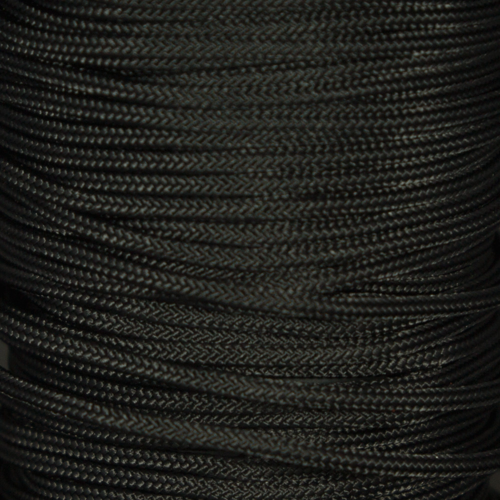1′, 3′, 5′, 10′, 25′, 50′, 100′ Black D Loop BCY # 24 Rope Material