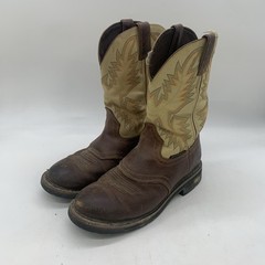 Justin Work Boots Mens 8.5 D Superintendent Steel Toe Brown WK4662 Western