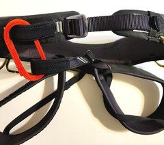 Black Diamond Momentum Climbing Harness Sz XL 36″-39″ Padded Adjustable Graphite