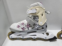Bladerunner Phaser Adjustable Inline Skates Youth 5-8 White With Stars Manual