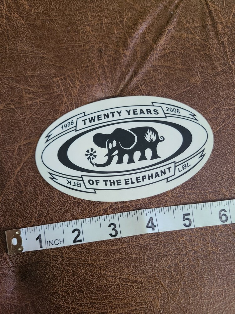 Black Label – 20 Years Of The Elephant 1988-2008 Skateboard Sticker