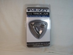 Muzzy 100 Grain 3-Blade Trocar Broadhead Fixed Blade Archery Hunting Arrow Tip