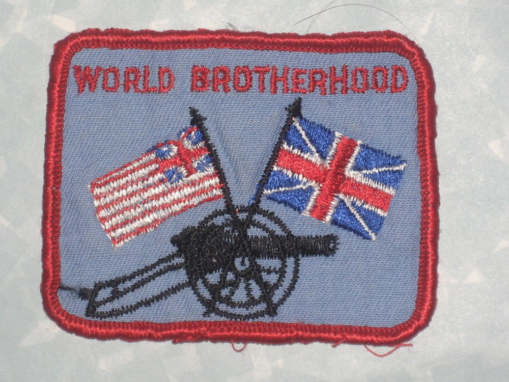 World Brotherhood Patch – United States / United Kingdom 3 1/8″ x 2 1/2″