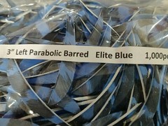 12 Ozark 3″ Left Wing Parabolic Feathers Dozen Fletchings, Vanes