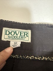 Dover Saddlery Riding Pants Size 32 (34×25.5) Cheetah Horseback Western English