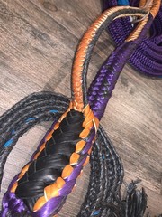 Purple on Black Brazilian Hybrid Pro 9/7 LH 13/16′ x 3/4’EPT Bull Rope Rodeo Rid