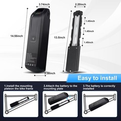 36V 48V 10AH lithium battery replacement battery for 50W-750W-1000W Motors