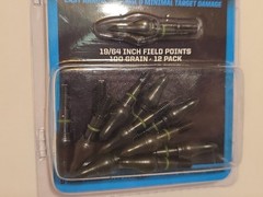 EZ Out Field Points – 12 Pack (19/64″, 100 Grain) 19/64″, Multi NEW