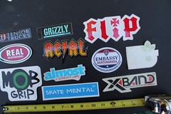 Flip Real Almost Grizzly Alien Workshop Mob Skateboarding STICKERS – Lot of 11