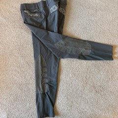Ariat Pro Series Olympia Equestrian Breeches Womens 30×25 Grey Knee Patch