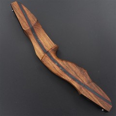 60» Archery Takedown Recurve Bow Wooden Riser Hunting Arrows Shooting 25-60lbs