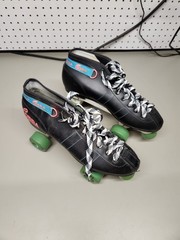 Roller Derby Cobra Skates Size 10 (US) Black/Teal Vintage 340 Skates