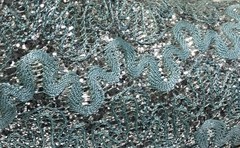 El General Pointed Toe Blue Silver Glitter Western Cowboy Boots Size 10.5