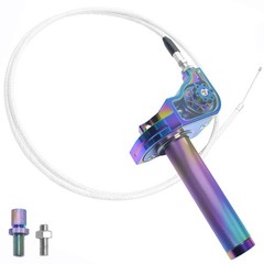 7/8″ 22mm CNC Aluminum Quick Twist Throttle Assembly with Throttle Cable – Un…