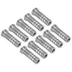 PATIKIL Arrow Inserts 0.244″ Dia 6.2mm 0.307″ 7.8mm, 12 Pack Aluminum Silver