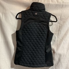 Kerrits Vest Womens Size XS Black Quilted Equestrian Riding Zipper Front