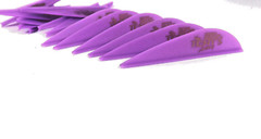 2.5″ Vanes Tonys All New Super Wave Archery Vanes Purple 50PK TNYSWV3343G