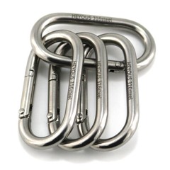 1/4 Inch 4PCS Heavy Duty Carabiner Clip 2.36″ Spring Snap Hooks Spring Clips