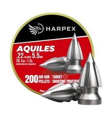 Aquiles .22 Cal Airgun Pellets – 20.1 Grain Pointed Arrow Head Design – High …
