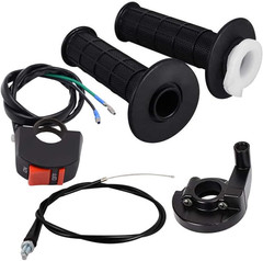 7/8″ 22mm Twist Throttle Accelerator Handle Grips and Cable 51″ Set With ON/OFF