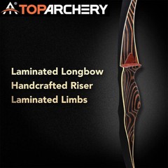 RH Traditional Wooden Longbow Recurve Bow 20-70LB Handmade Archery Hunting Shoot