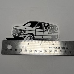 Vintage Skateboarding Stickers Vans Shoe Tour Van Orange, California Lot of 5