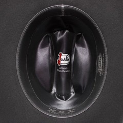 VTG Justin Milano Hat Co. 3X Black 100% Wool Cowboy Hat ~ Size 7 1/8 (56.5cm)