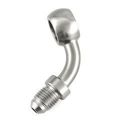 3AN Male to 10.2mm 3/8″ Banjo 45 Degree Stainless Steel Brake 45 Deg-3AN ID10.2