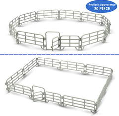 Kids Corral Fence Pasture Panel Gates Horse Farm Pretend Play Toy Gift