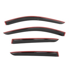 Tape on Window Visors Compatible with 2019-2025 Cadillac XT4, Smoke/Tinted
