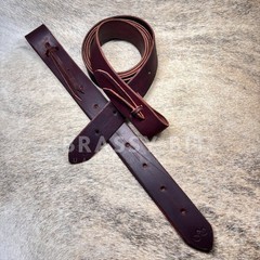 Brassy Bit Tack Leather Cinch Latigo Set