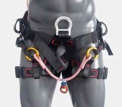 Rescue Climbing Half Body Harness Rope Arborist Saddle Tree Bridge Caving CE