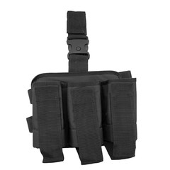 Shooters Gate Deluxe Paintball Vest, Drop Leg Carrier & Range Bag Set – Black