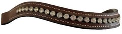 Bedazzled Bling WAVE Browband For English Bridle XL FULL COB PONY Clear Crystals