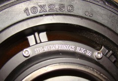 Rising Sun 10 in. 48V 350W Scooter Wheel Motor Brushless Gearless Hub BLDV-350