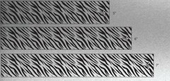 White Water Archery Metallic Silver Background Zebra Print Arrow Wraps 15pc